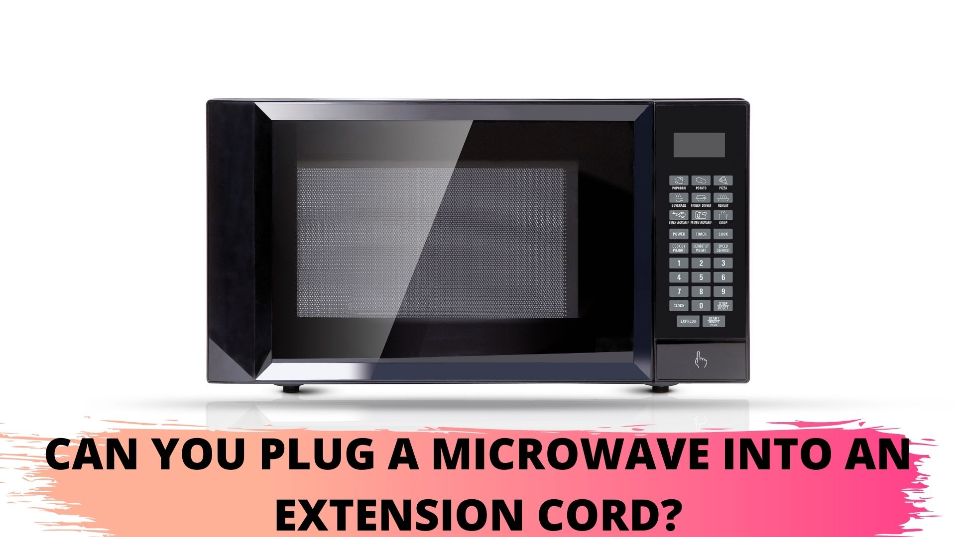 can you plug a microwave into extension cord