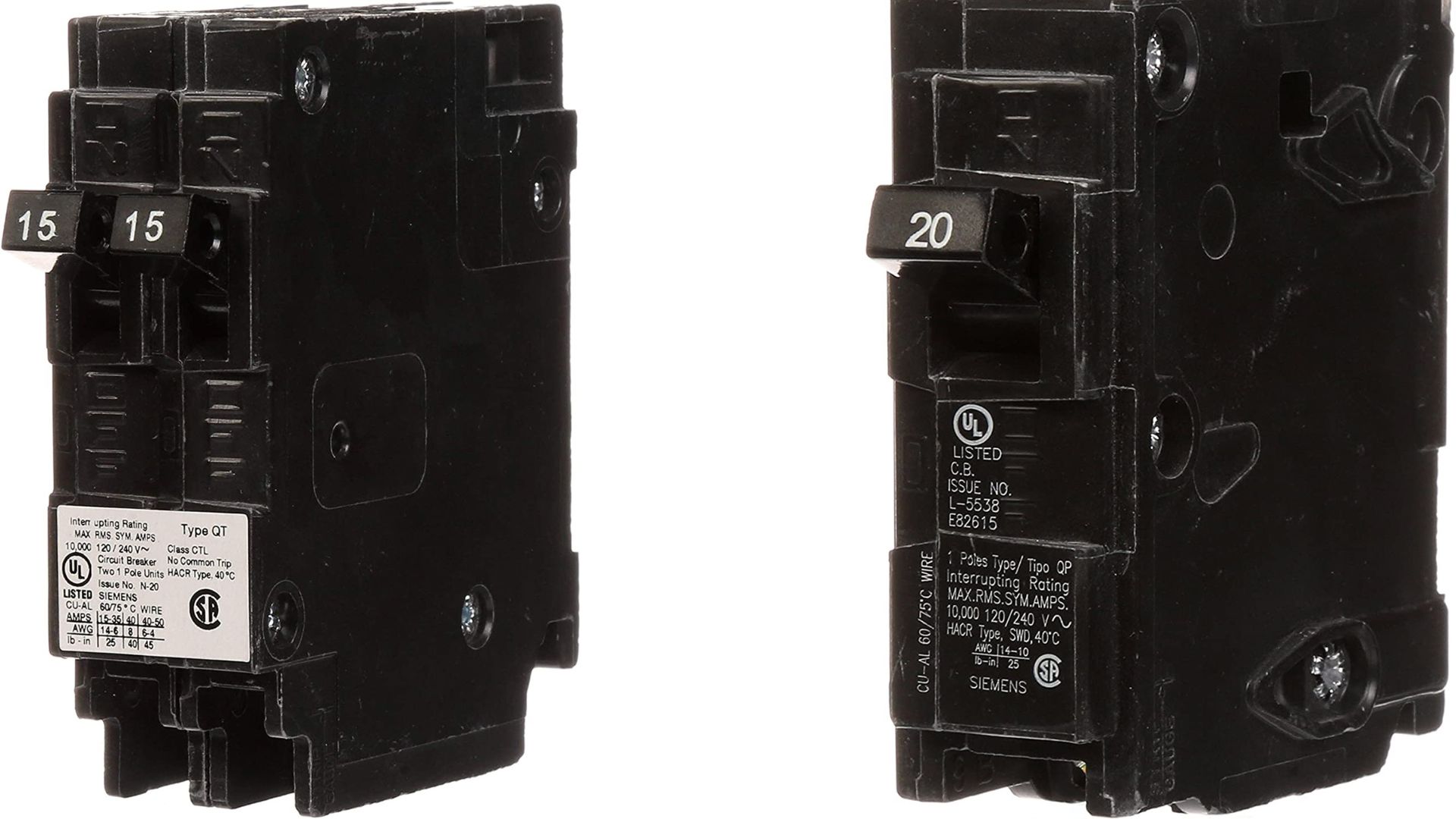 Eaton Compatible Breakers (Siemens, GE, Cutler Hammer ...