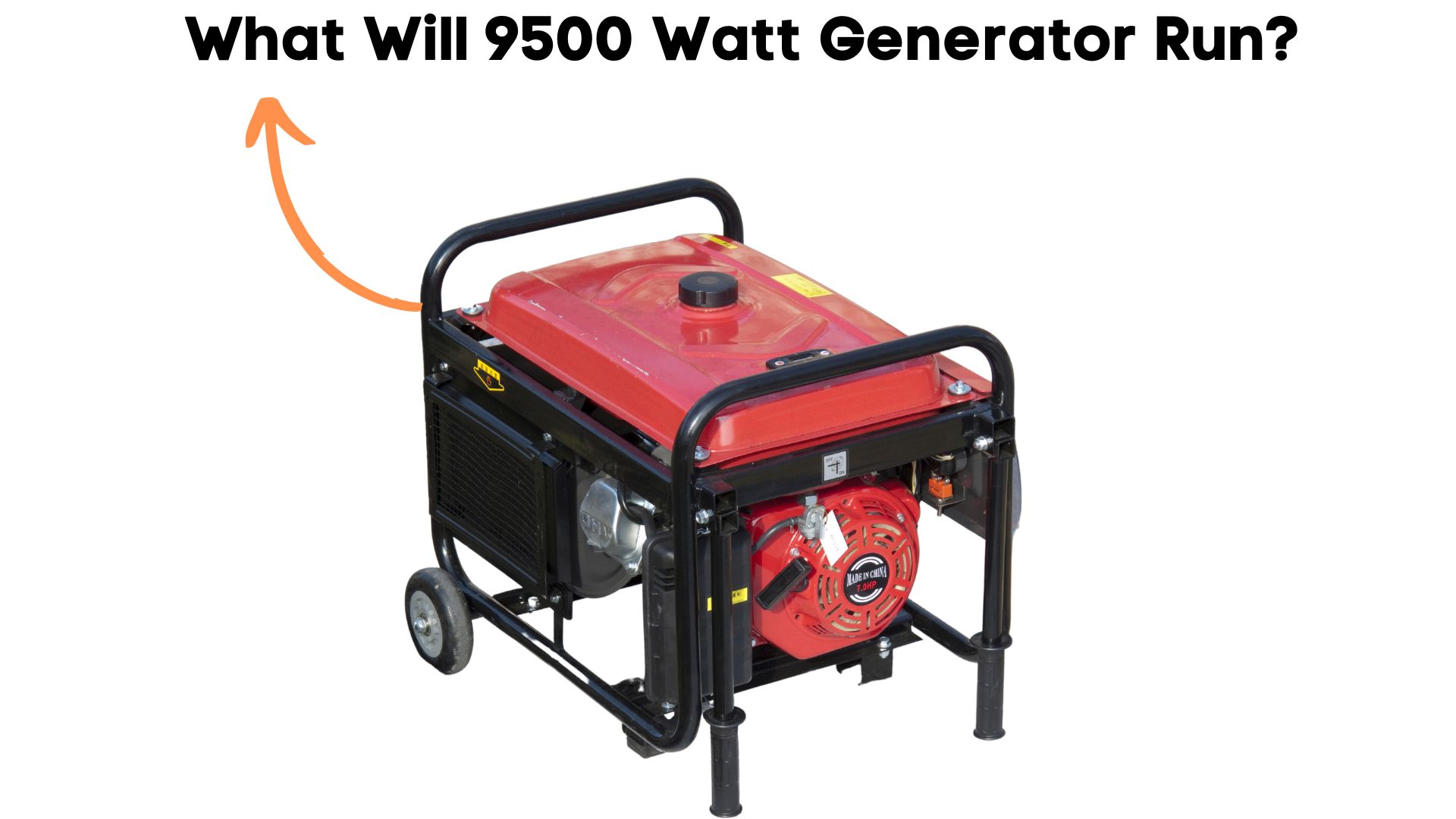 What Will 9500 Watt Generator Run