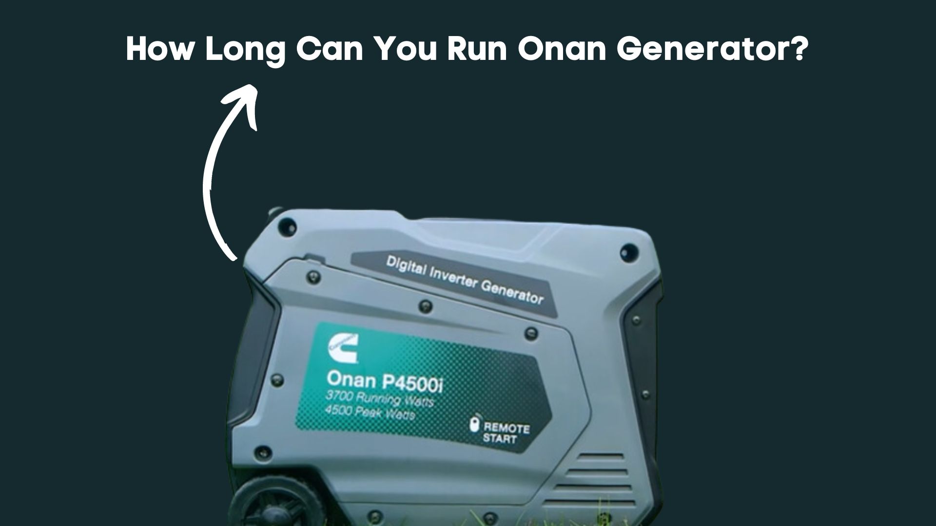 how long can you run onan generator