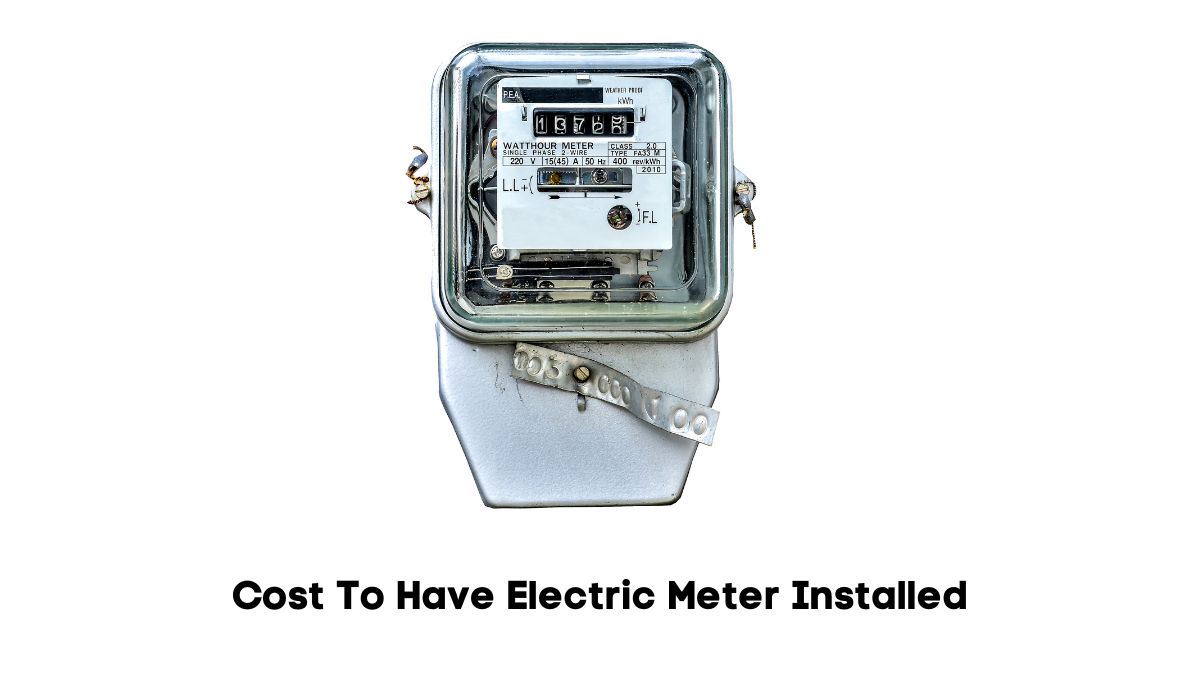how much does it cost to have electric meter installed