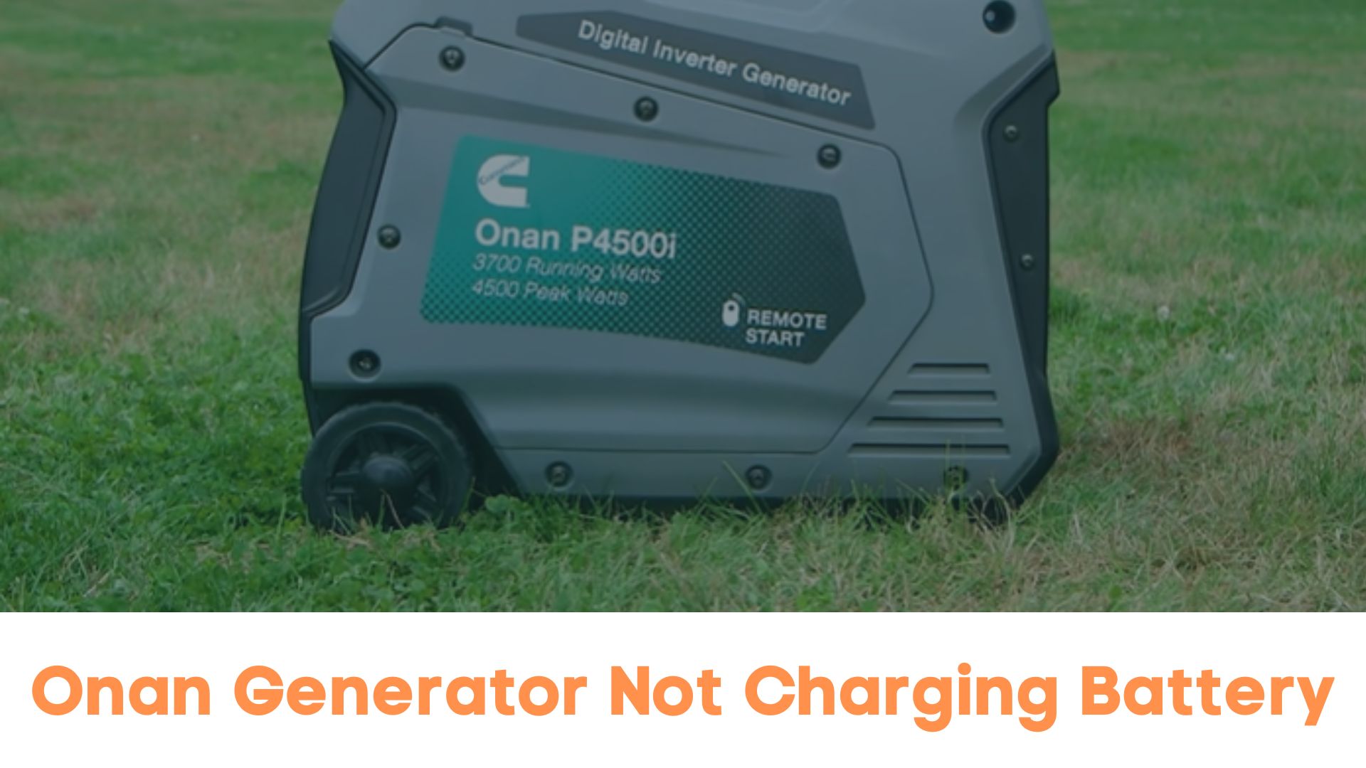 onan generator not charging battery