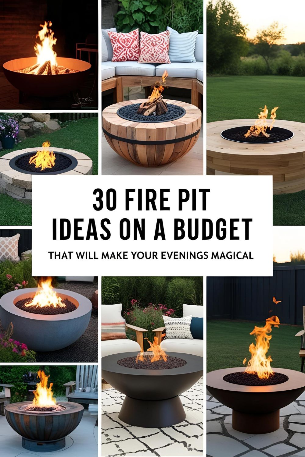 fire pit ideas backyard on a budget